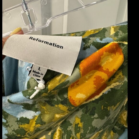 Reformation Dress Prunella Knit Dress Villa Livia Size L - Picture 3 of 7